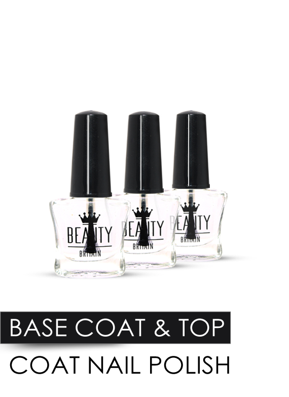 24 x BASE COAT & TOP COAT NAIL VARNISH POLISH SET CLEAR NAIL VARNISH